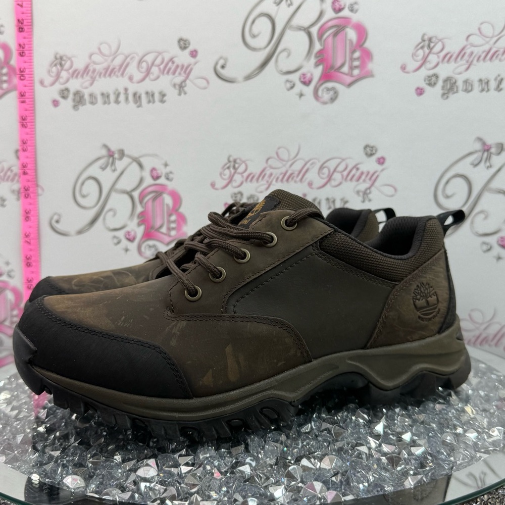 Timberland shoes runners brand new waterproof Men's Brown Leather Trail Shoes